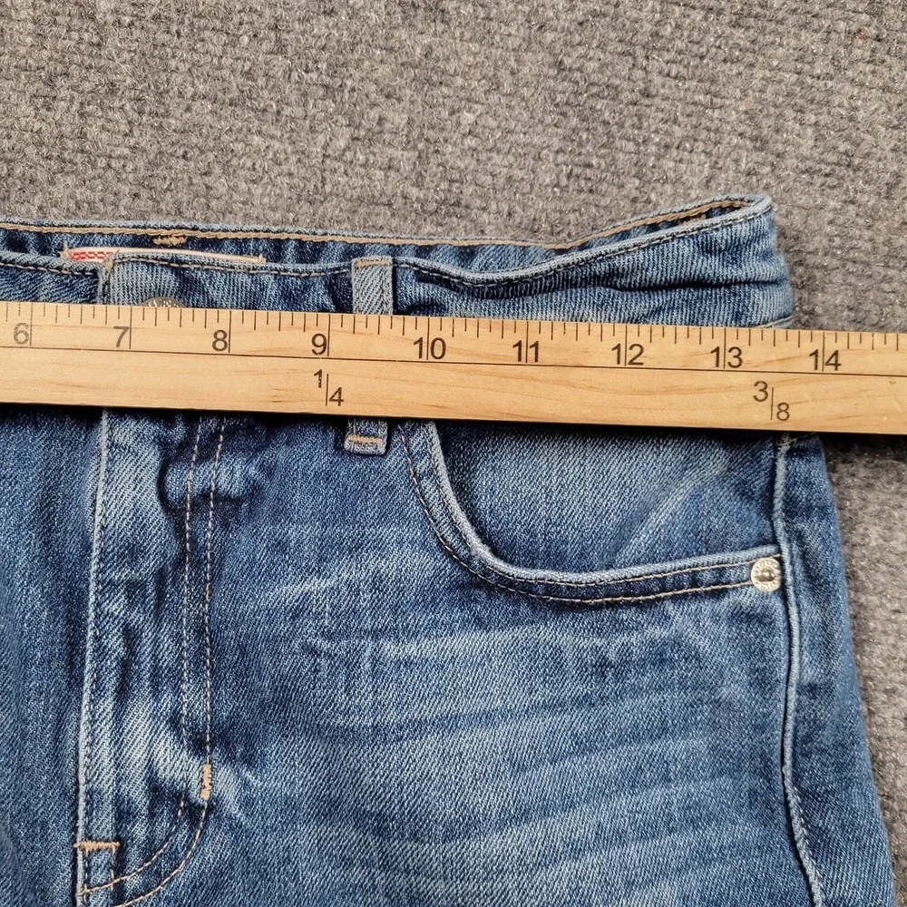 Guess Medium Blue High-Rise Denim Shorts - Picture 4 of 9